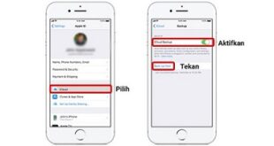 cara backup data iphone